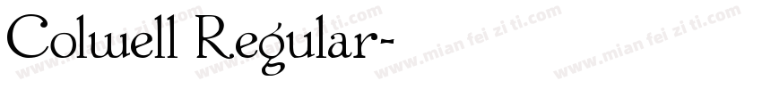 Colwell Regular字体转换
